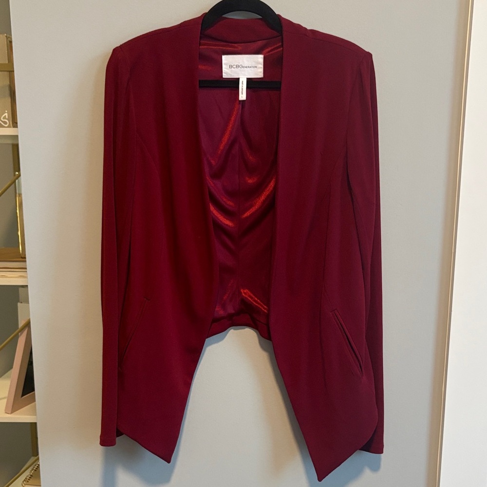 BCBGeneration Women's Deep Red Blazer